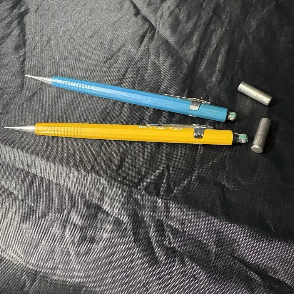 Pentel Vintage Mechanical Pencils Models P 209 P 207 Working Condition Japan